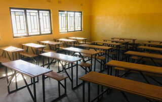 Aid project school building in Zambia