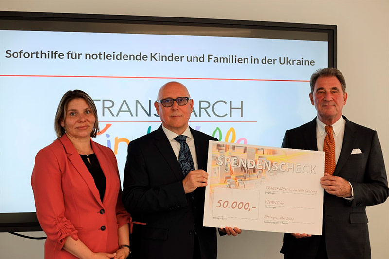 Donation from Vivavis AG Helping Ukrainian children